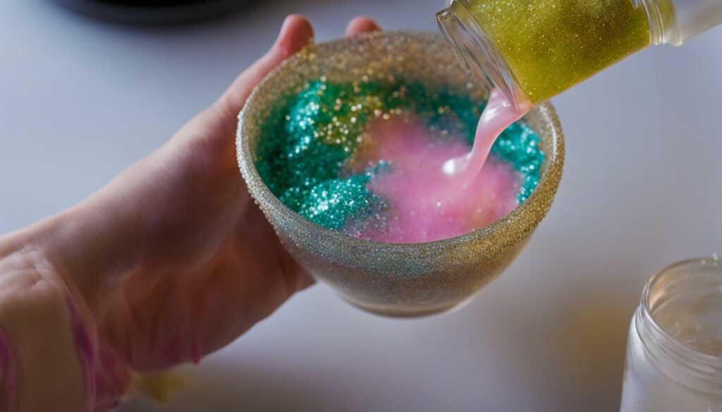 DIY glitter slime