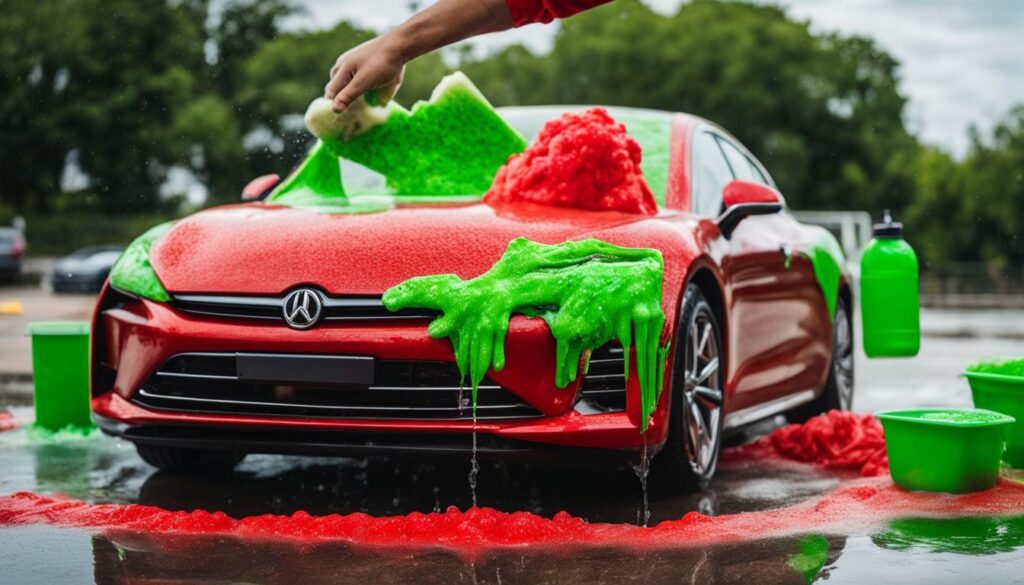 DIY slime car wash
