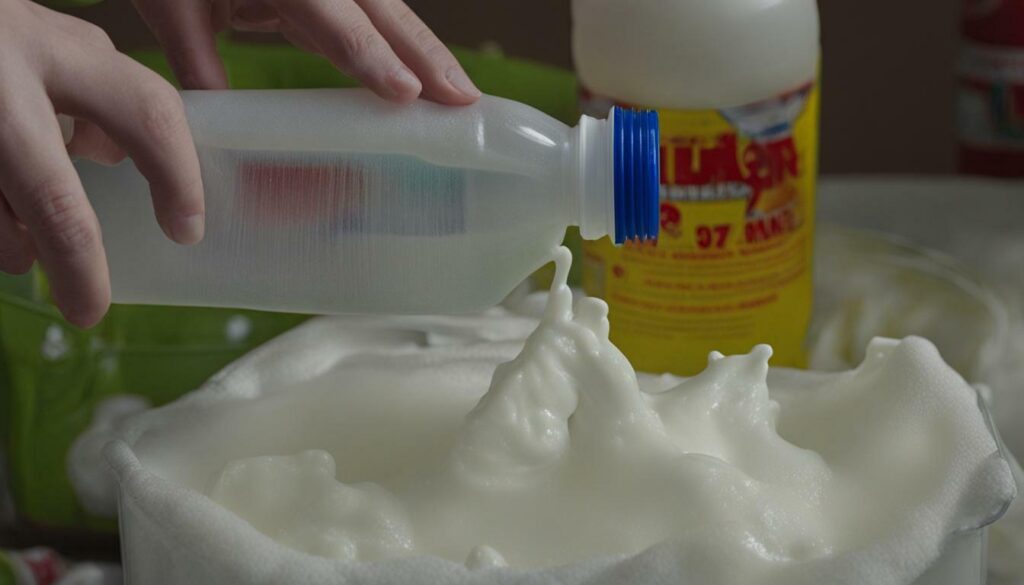 DIY slime with laundry detergent