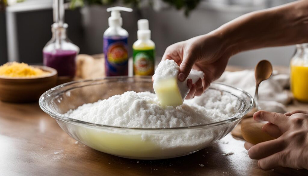 easy slime recipe with baking soda and soap