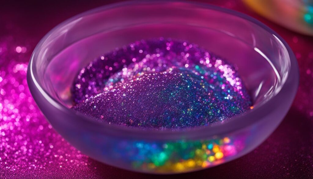 glitter glue slime