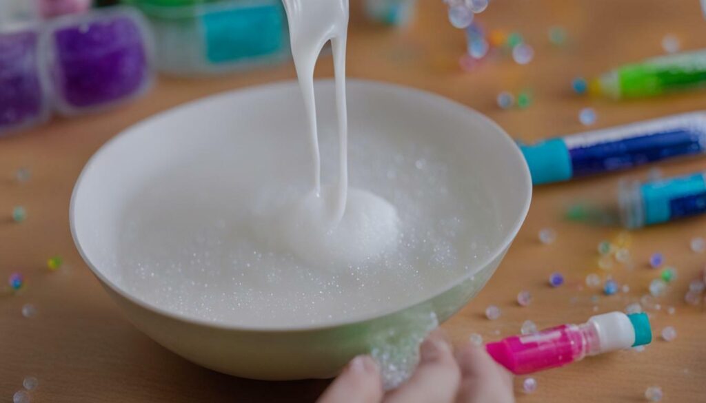homemade slime recipe with contact solution