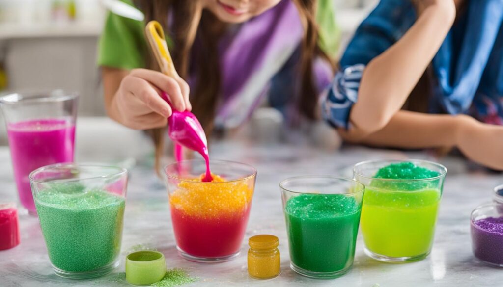 homemade slime with laundry detergent