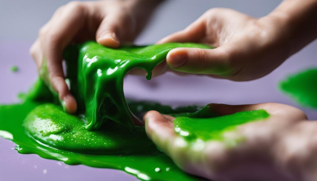 kneading slime