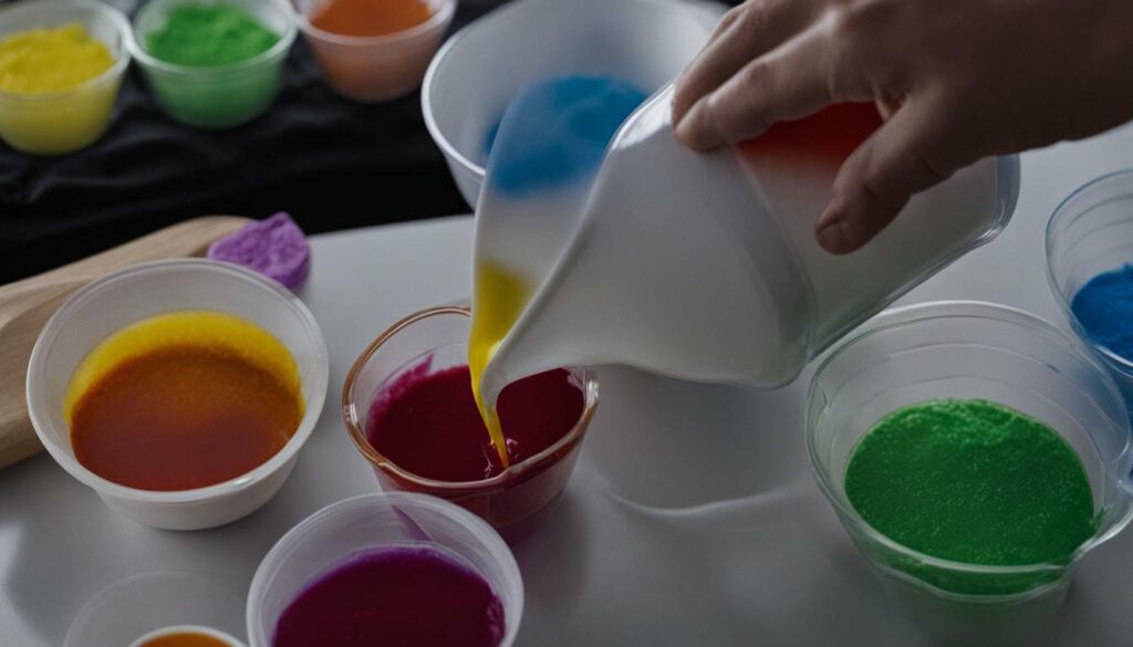 slime ingredients for rainbow effect