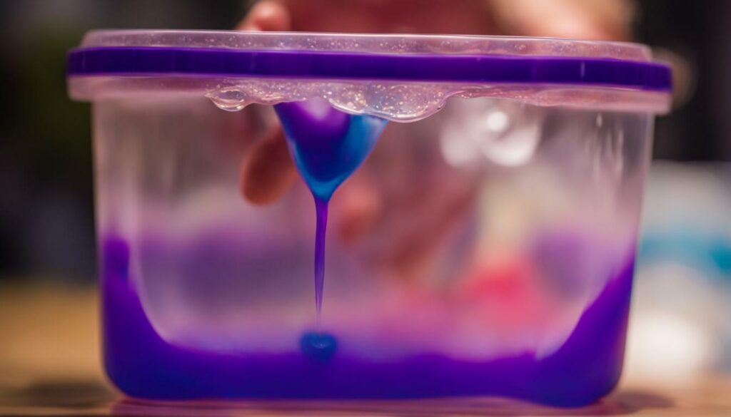 slime with glue and laundry detergent