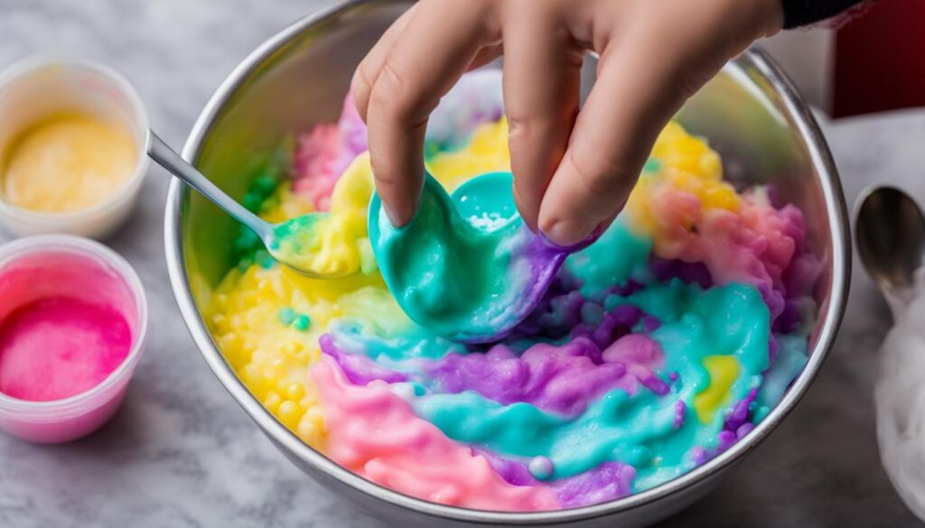 step by step floam slime instructions